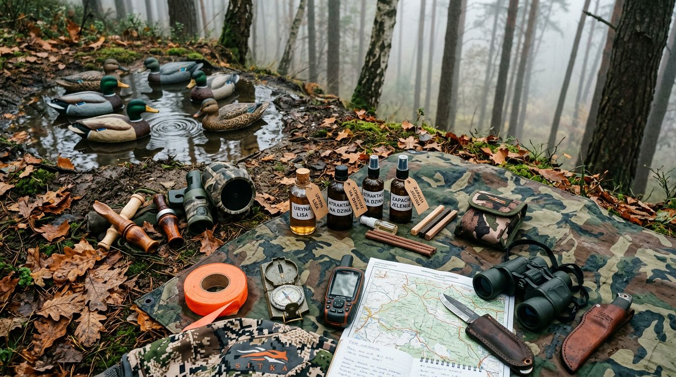 Wabiki, atraktanty i sitka maskujące – skuteczne metody przywabiania zwierzyny